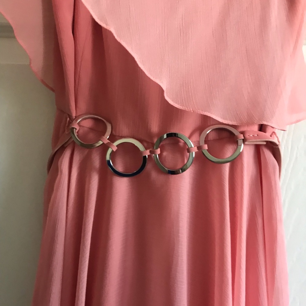 Halston Heritage pink dress